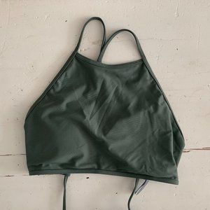 Aerie high neck bikini top Med